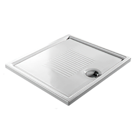 Поддон HATRIA LIF H3 SBY7A901 напольный или встраиваемый в пол 80х80х3 см цвет белый