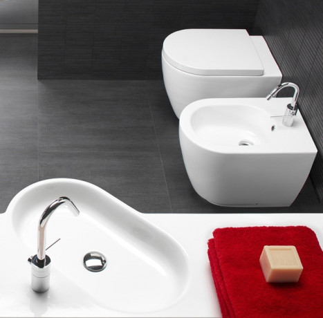 Унитаз HATRIA Fusion YXVD01 напольный слив универсальный цвет белый