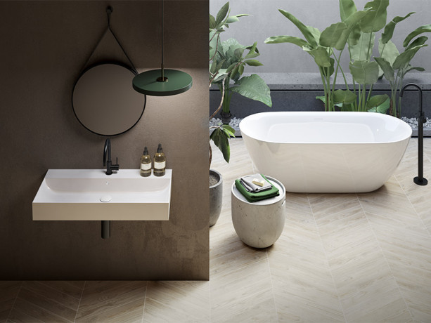 Ванна HATRIA  Y7AX25 напольная отдельностоящая 170x78x60 со сливом-переливом цвет белый матовый