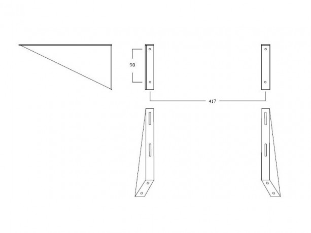 Кронштейн HATRIA AUTONOMY Y0CC01 для раковины для инвалидов