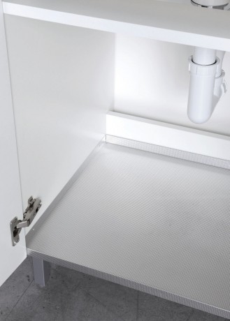 Хозяйственная раковина GEROMIN Lido 7005LIDO с тумбой напольная с 1 отверстием с переливом цвет белый