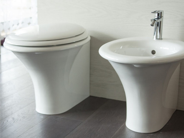 Биде HATRIA SCULTURE YR4201 напольное цвет белый