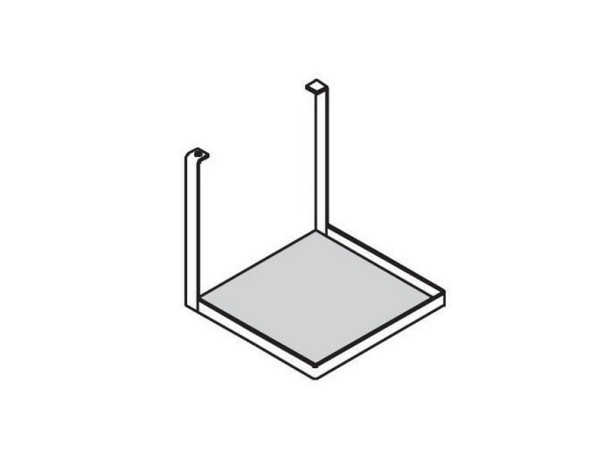 Полка HATRIA AREA Y0XY01 подвесная для раковины цвет хром