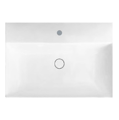 Раковина HATRIA Bahia 13 BH0500365011TS0 подвесная или на тумбу с одним отверстием с переливом цвет белый