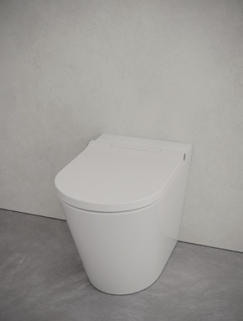 Унитаз HATRIA H-SMART Y9D401 напольный приставной  безободковый с крышкой-биде цвет белый