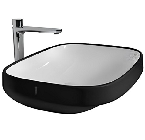 Раковина HATRIA ABITO A0YXXA02 накладная без отверстия без перелива цвет черный матовый