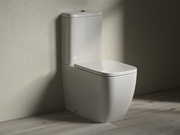 Унитаз HATRIA BIANCA Y7AE01 напольный моноблок под бачок слив универсальный цвет белый