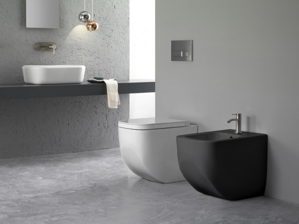 Биде HATRIA NEXT A0Y3AU02 напольное цвет черный матовый