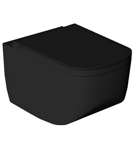 Унитаз HATRIA NEXT A0Y1F102 подвесной безободковый цвет черный матовый