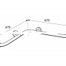 Поручень HATRIA AUTONOMY Y0CT01 подвесной цвет белый