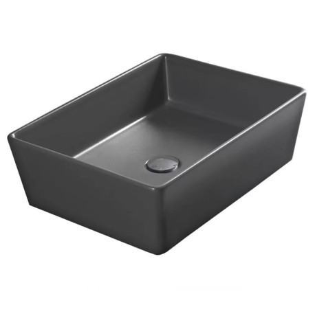 Раковина HATRIA HAPPY HOUR A0Y1VH08 накладная без отверстия без перелива цвет антрацит