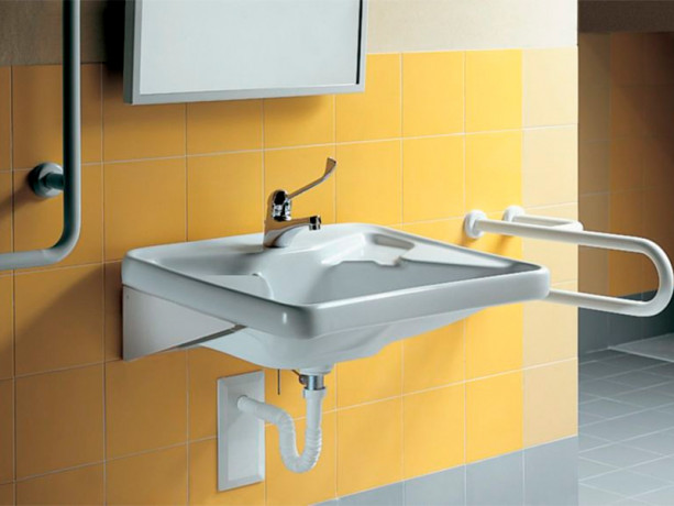 Кронштейн HATRIA AUTONOMY Y0CE01 для раковины для инвалидов откидывающийся с ручным управлением