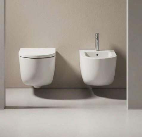 Унитаз HATRIA FUTURA A0Y9BA25 подвесной безободковый слив Vortex цвет белый матовый