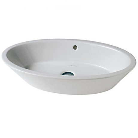 Раковина HATRIA HAPPY HOUR Y0M901 накладная без отверстия с переливом цвет белый