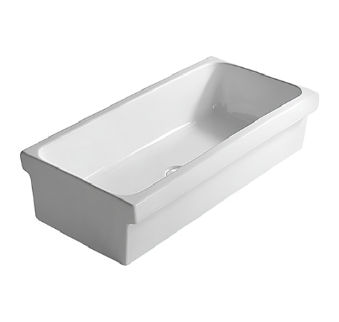 Раковина HATRIA SPECIALS YN0401 подвесная хозяйственная без отверстия без перелива цвет белый