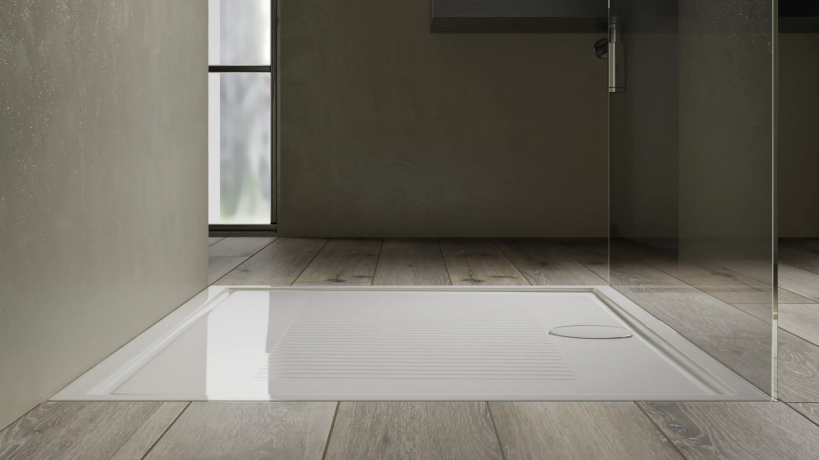 Поддон HATRIA LIF H3 SBY1ZW01 напольный или встраиваемый в пол 140х70х3 см цвет белый