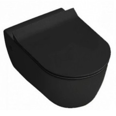 Унитаз HATRIA Fusion A0Y1CC02 подвесной безободковый цвет черный матовый