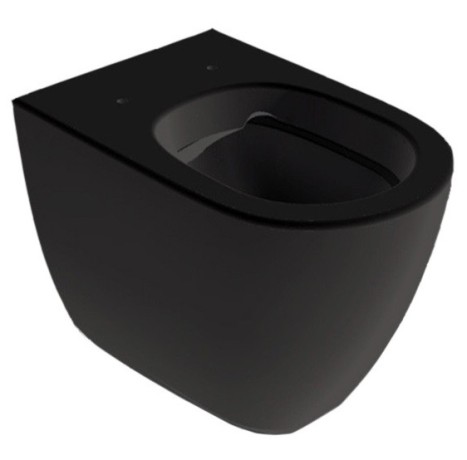 Унитаз HATRIA Fusion A0Y1ZA02 напольный безободковый слив универсальный цвет черный матовый