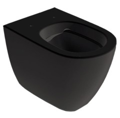 Унитаз HATRIA Fusion A0Y1ZA02 напольный безободковый слив универсальный цвет черный матовый