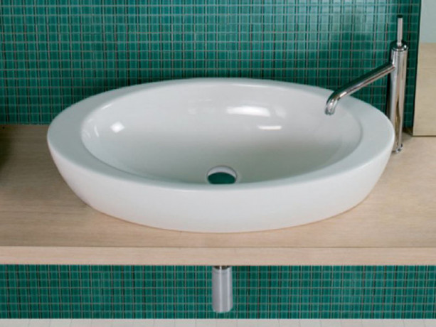 Раковина HATRIA NIDO Y0R201 накладная без отверстия без перелива цвет белый