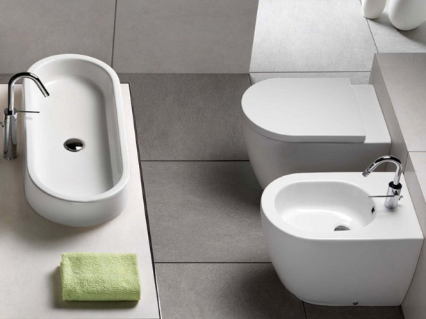 Раковина HATRIA AREA Y0UF01 накладная без отверстия без перелива цвет белый