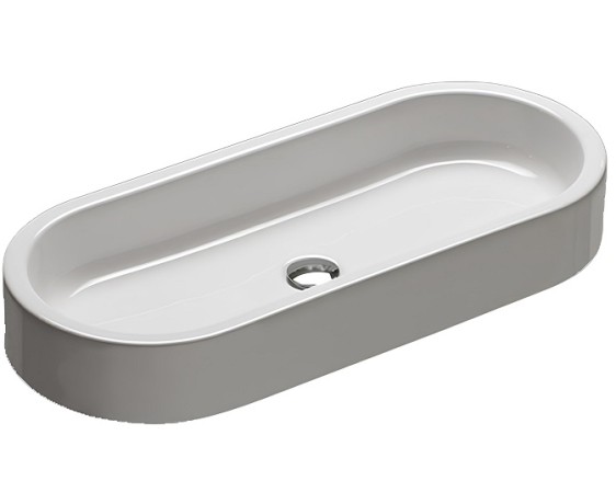 Раковина HATRIA AREA Y0UF01 накладная без отверстия без перелива цвет белый