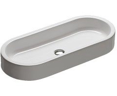 Раковина HATRIA AREA Y0UF01 накладная без отверстия без перелива цвет белый