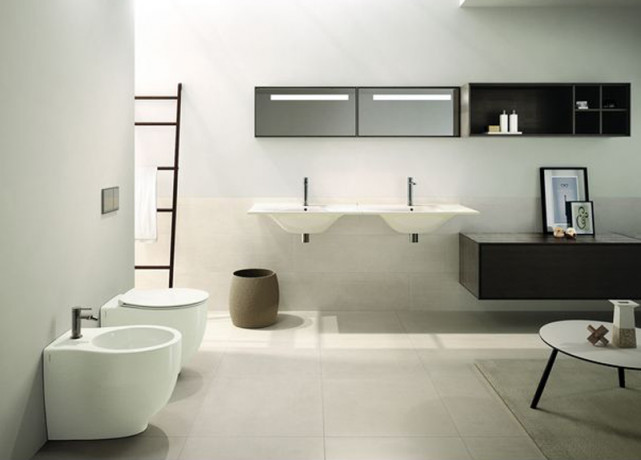 Раковина HATRIA LE FIABE Y1AB01 подвесная или накладная с одним отверстием с переливом цвет белый