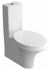 Унитаз HATRIA SCULTURE YXZ401 напольный моноблок под бачок слив универсальный цвет белый