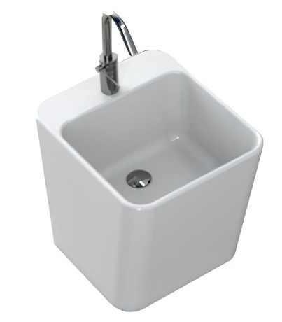 Раковина HATRIA G-FULL YXJG01 подвесная с одним отверстием без перелива цвет белый