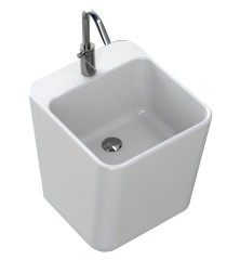 Раковина HATRIA G-FULL YXJG01 подвесная с одним отверстием без перелива цвет белый