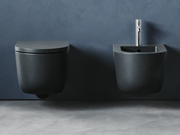 Унитаз HATRIA FUTURA A0Y9BA02 подвесной безободковый слив Vortex цвет черный матовый