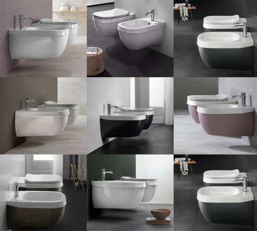 Унитаз HATRIA ABITO YXX601 подвесной цвет белый НАКЛАДКА ОБТЕКАТЕЛЬ ИДЕТ ОТДЕЛЬНО