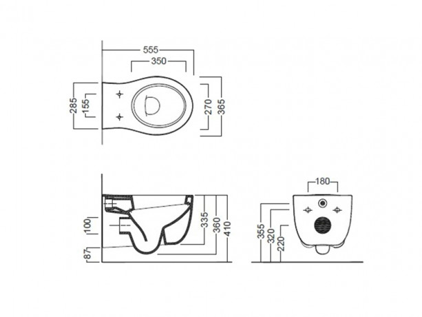 Унитаз HATRIA LE FIABE Y1AC01 подвесной цвет белый