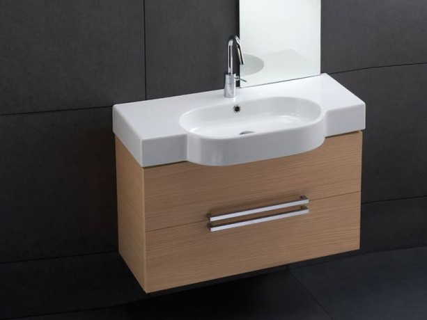 Раковина HATRIA AREA YXA001 подвесная или на тумбу с одним отверстием с переливом цвет белый