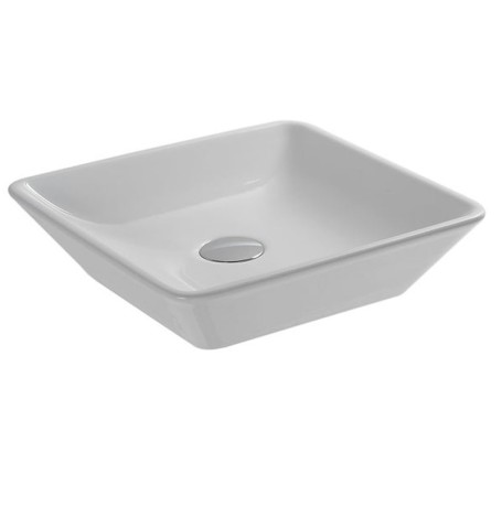 Раковина HATRIA HAPPY HOUR Y0QR01 накладная без отверстия без перелива цвет белый