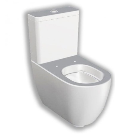 Унитаз HATRIA Fusion Y1ZB01 напольный моноблок под бачок слив универсальный цвет белый