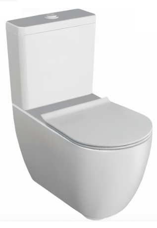 Унитаз HATRIA Fusion Y1ZB01 напольный моноблок под бачок слив универсальный цвет белый