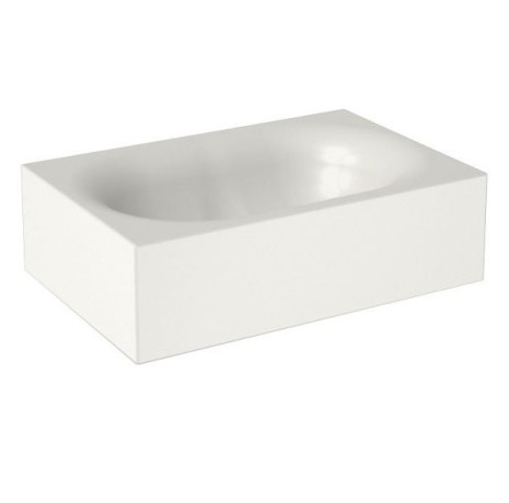 Раковина HATRIA VALLEY Y1GD01 накладная без отверстия без перелива цвет белый