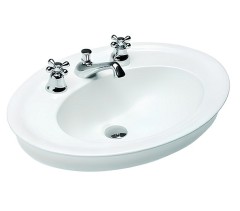 Раковина HATRIA DOLCEVITA Y0PL01 встраиваемая сверху с одним отверстием без перелива цвет белый