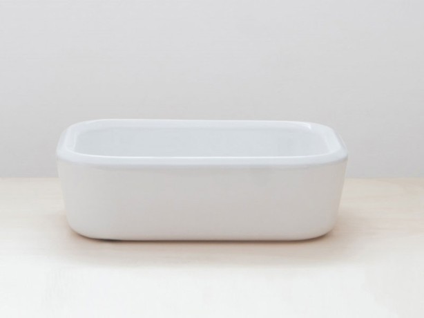 Раковина HATRIA PENCIL Y1GF01 накладная без отверстия без перелива цвет белый