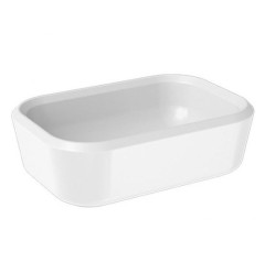 Раковина HATRIA PENCIL Y1GF01 накладная без отверстия без перелива цвет белый