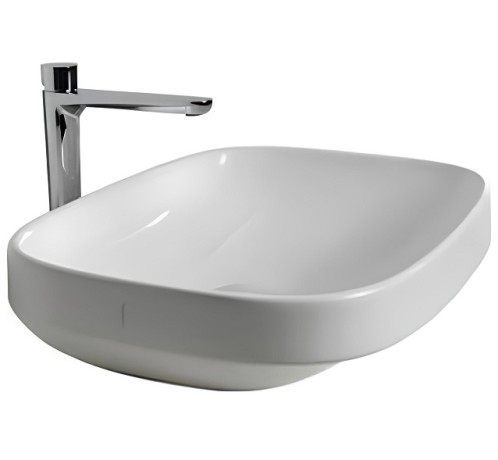 Раковина HATRIA ABITO YXXA01 накладная без отверстия без перелива цвет белый