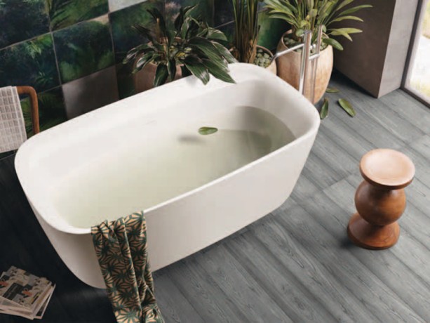 Ванна HATRIA Y8AH25 напольная отдельностоящая 170x78x60 со сливом-переливом цвет белый матовый