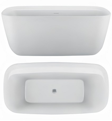 Ванна HATRIA Y8AH01 напольная отдельностоящая 170x78x60 со сливом-переливом цвет белый