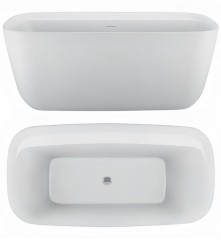 Ванна HATRIA Y8AH01 напольная отдельностоящая 170x78x60 со сливом-переливом цвет белый