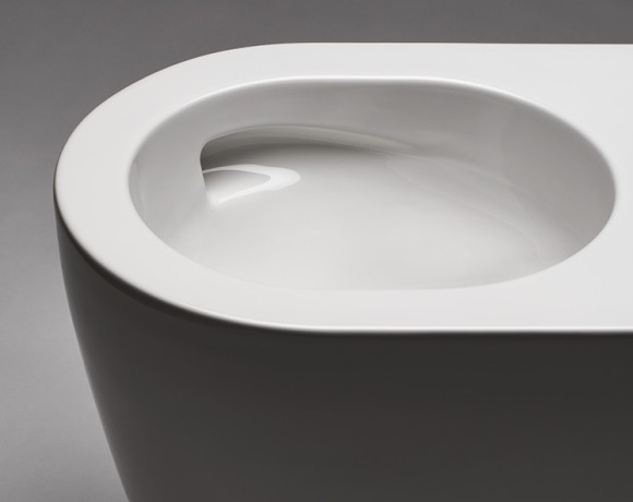 Унитаз HATRIA FUTURA Y9B901 напольный приставной безободковый слив Vortex цвет белый