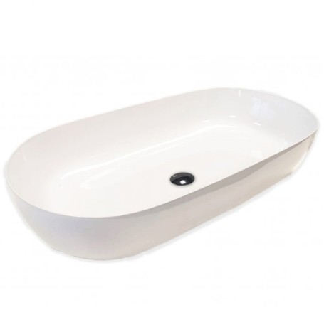 Раковина HATRIA HAPPY HOUR Y8AL01 накладная без отверстия без перелива цвет белый