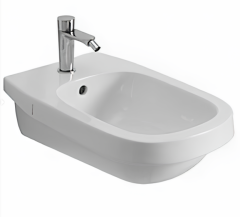 Биде HATRIA ABITO YXX701 подвесное цвет белый НАКЛАДКА ОБТЕКАТЕЛЬ ИДЕТ ОТДЕЛЬНО