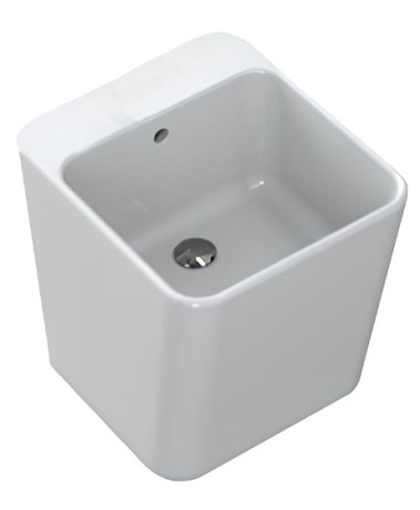 Раковина HATRIA G-FULL YXJF01 подвесная или накладная без отверстия без перелива цвет белый